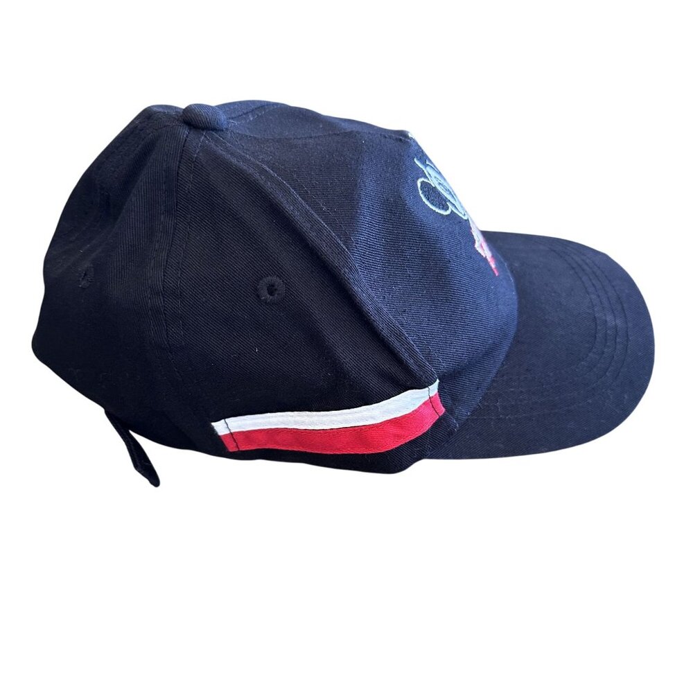Primark Disney Mickey Mouse Black Red White Stripe Baseball Cap Adult Black VGC - Picture 2 of 6